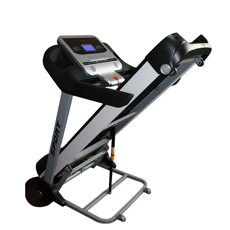Lijiujia manufacturer electric foldable workout equipment LCD screen motorized treadmill machine for home