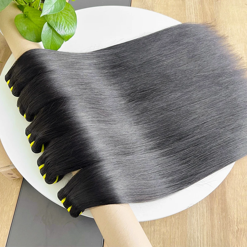 Top Quality 10a 12a Grade 100% Cuticle Aligned Virgin Raw Brazilian Human Hair Weft Vendor Mink Straight Hair Bundles