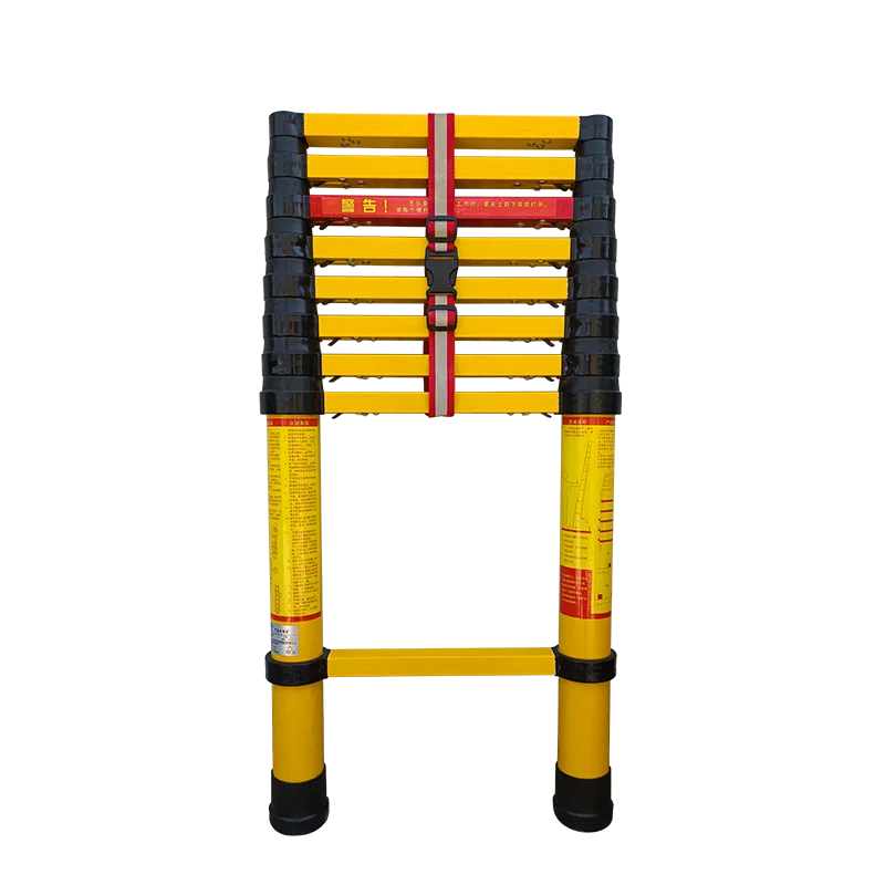 Wholesale Fiberglass Step Ladder Telescopic Extension Ladder Insulation Safety 6 ft 2 Meters Custom For Construction