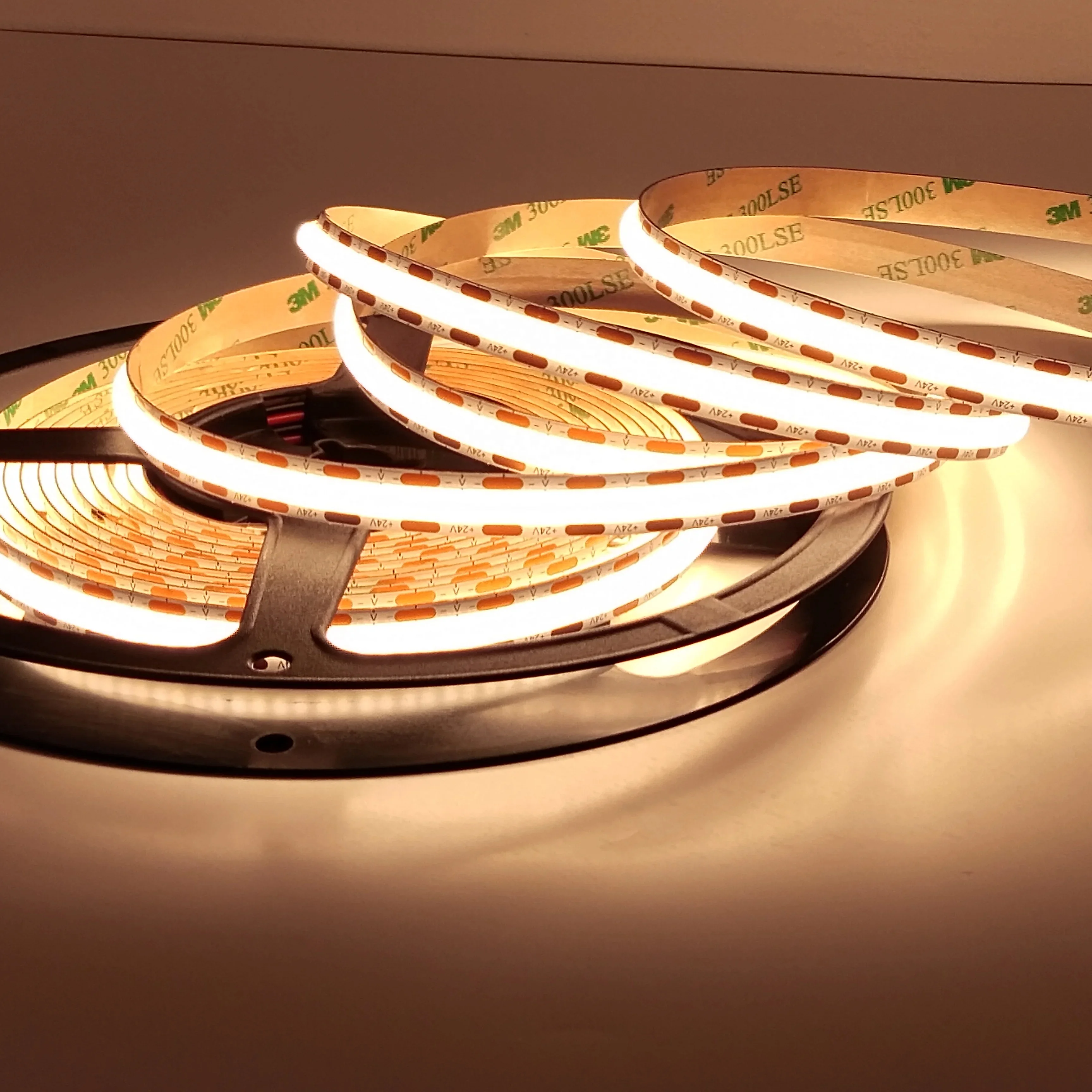 Flexible Free Cut COB light strip 320LEDs/m 5mm 8mm 10mm 2700/3000/4000/6500K 24V suitable for any customized length