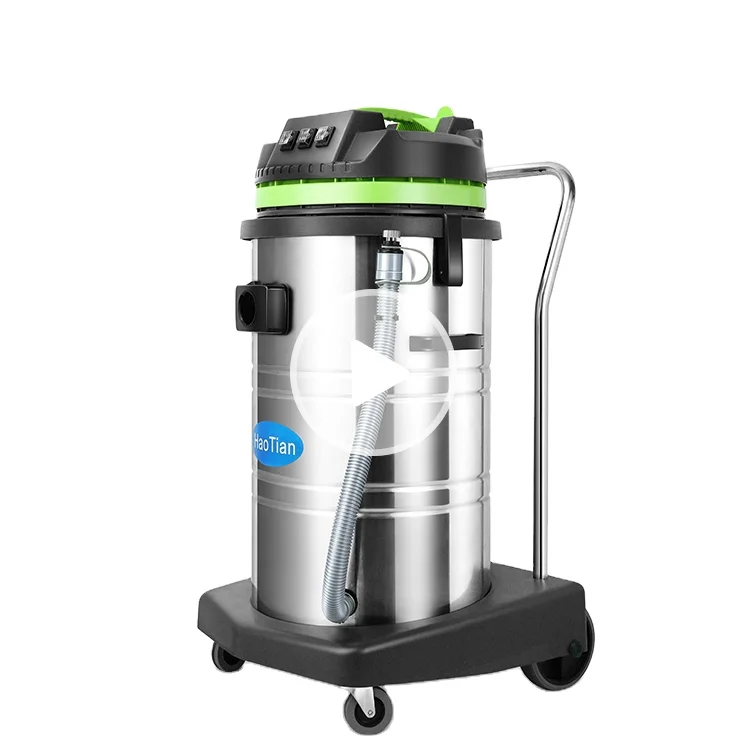 HT80-3 Sucking for Water / Dust /  Acid / Oil use 80L commercial dry wet vacuum cleaner industrial vaccum cleaner