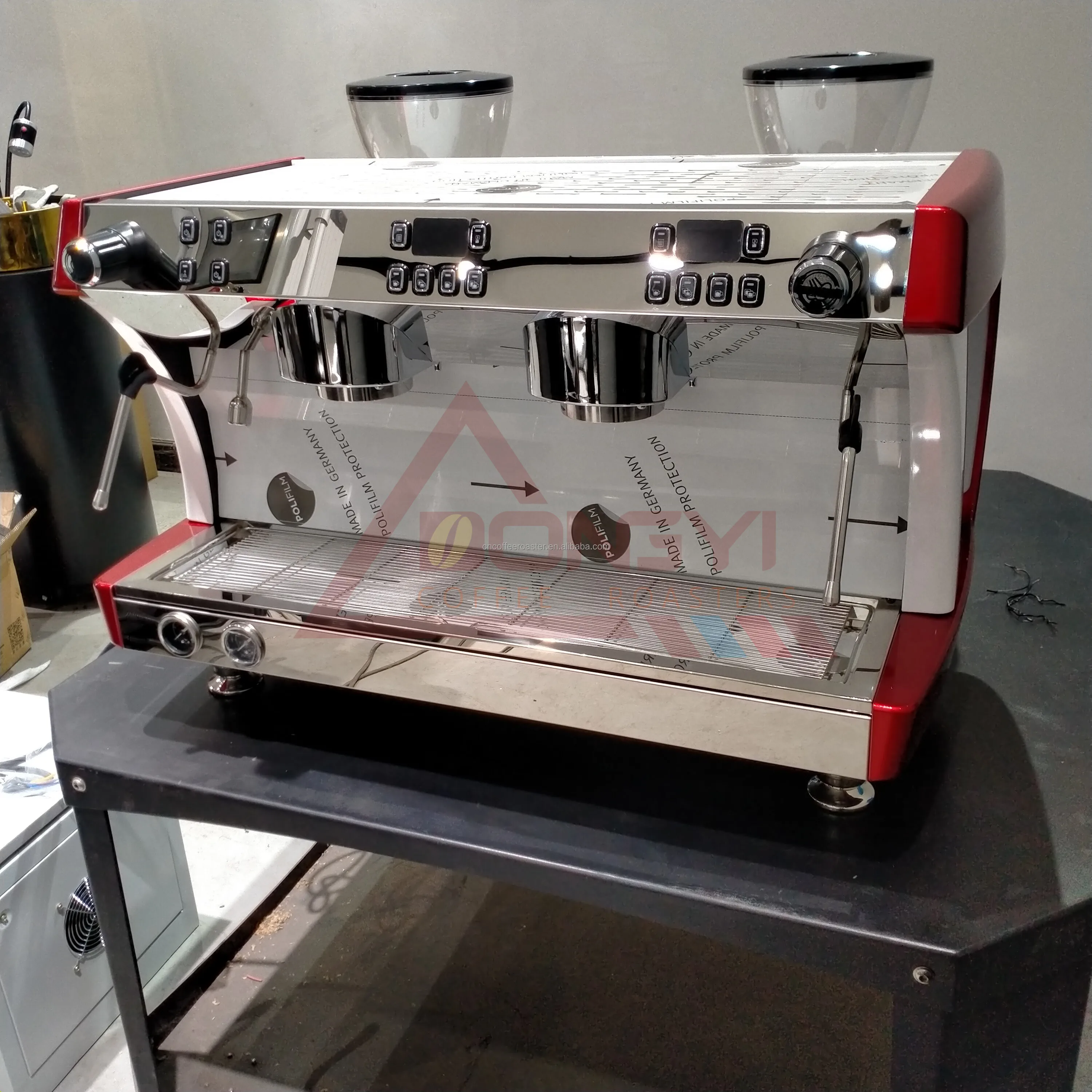Professional Coffee Machine Italian Coffee Maker Dongyi Two Groups Semi-Automatic Commercial Coffee Espresso Machine