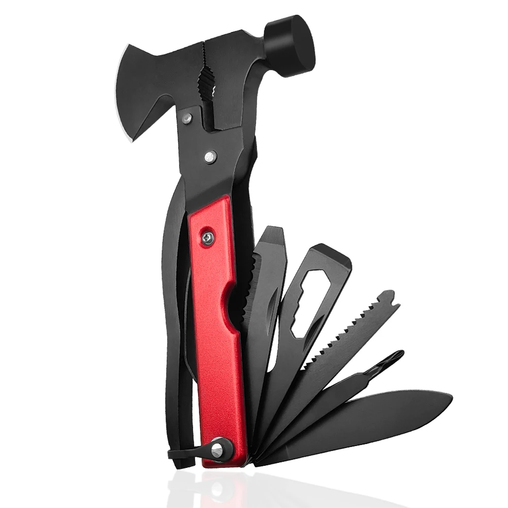 Unique Gifts for men multifunction claw hammer for stainless steel swiss knife survival kit multitool hammer & axe