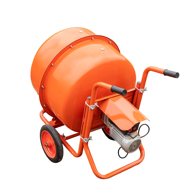 Mini Diesel Concrete Mixer Machine Mobile Concrete Mixers 200L High Efficiency Cast Iron Gear Cement Mixer Portable