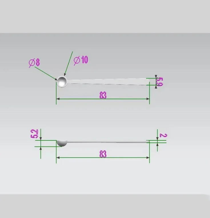 0.15ml 75mg Mini Small Plastic Round Disposable White Measuring Spoon With Long handle Tea Coffee Milk Powder Scoop