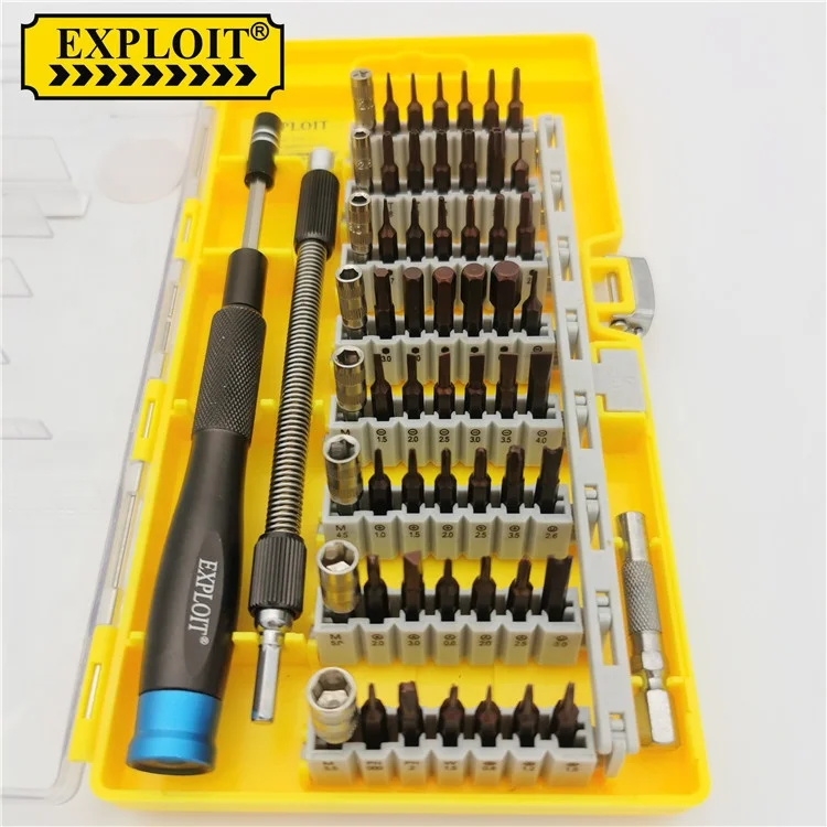 Professional Heavy Duty 60 In 1 Screw Driver S2 Household Multi Hand Tool Box Portable Screwdriver Set