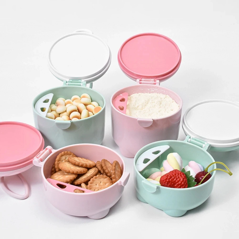 Milk powder storage dispenser Large Container Case Outside Travel Milk Powder Storage Box With Spoon And Carry Handle