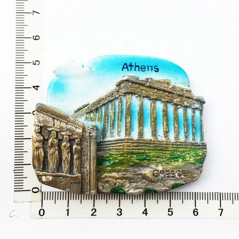 Greece Athens Customised Fridge Magnet Souvenir World City Souvenir Resin Fridge Magnetic