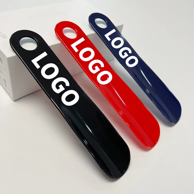 Pp Plastic Matte Short Lifter Plastic Shoe Spoon For Women & Men Shoehorn Finger Toe Shoes Shoe Horn