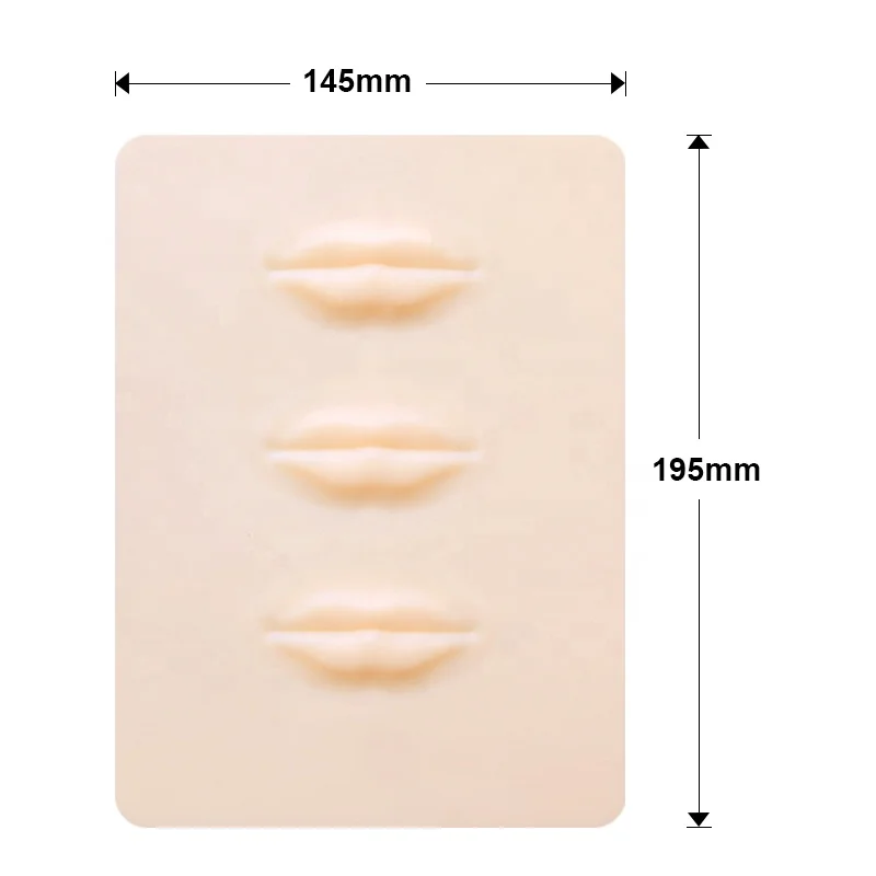 Beauty Module Piercing Stereoscopic Tattoo 3D Double Side Permanent Silicone Thick Lip Microblading Practice Skin