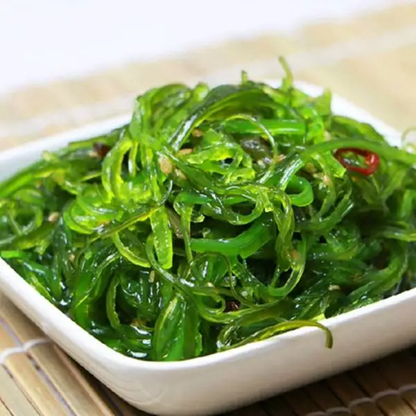 healthy seafood of wakame seaweed salad