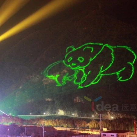 10W Single Green laser light projector for 3D Animation Laser Light Show