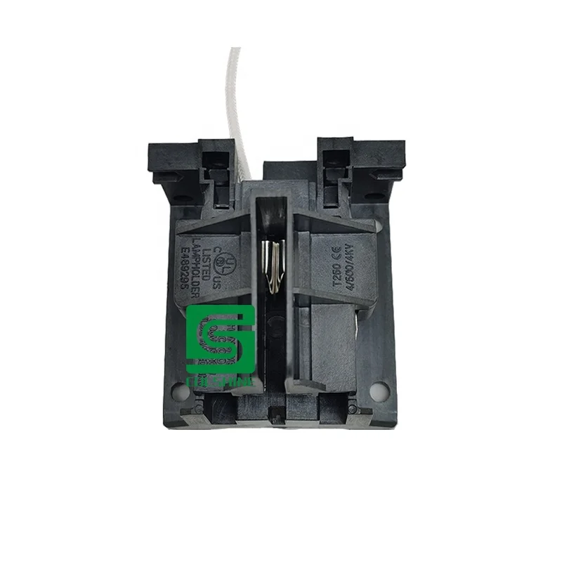 Long Life Span Grow Light Black White Halogen Lamp holder Electrical Lighting