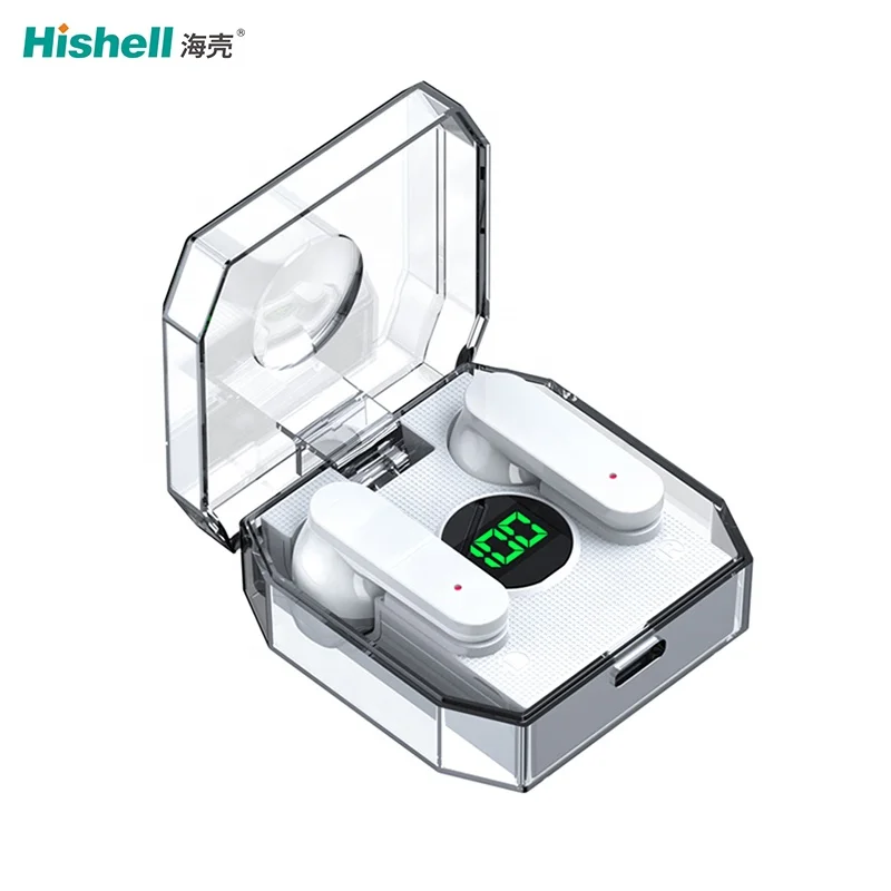 2023 New V5.3 Transparent Wireless Lightweight In-ear Headset 6H Battery Waterproof Power Bank TWS Earbuds K30