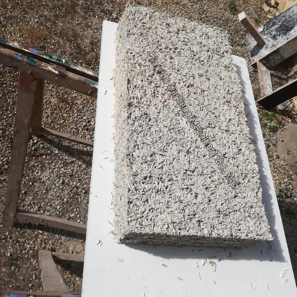 QT6-15 600x200x200mm Hempcrete brick building automatic hemp block making machine