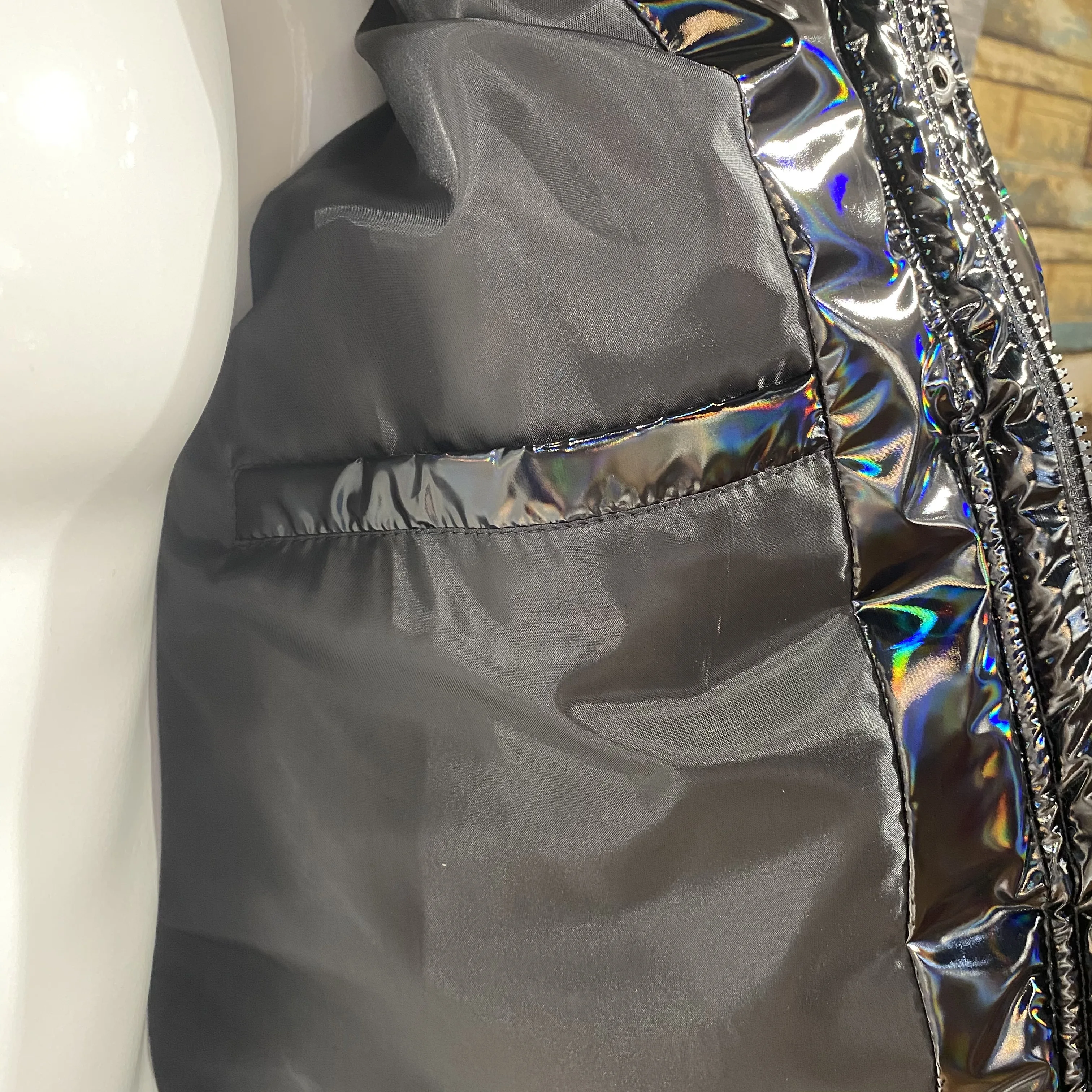 Мужская парка из искусственного меха с логотипом на заказ куртка со съемным капюшоном зимняя Светоотражающая нейлоновая для мужчин