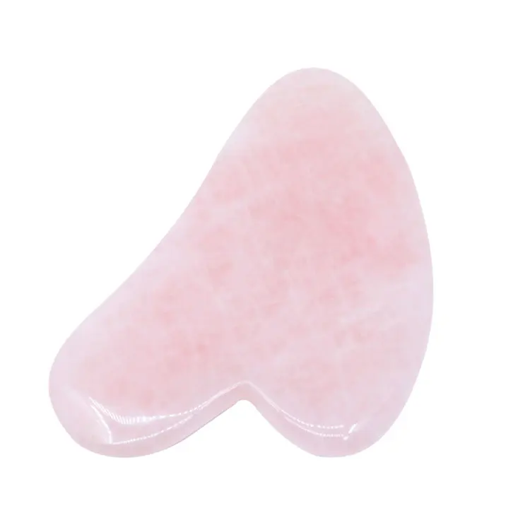 oem natural crystal jade massage rose quartz tool gua sha stone
