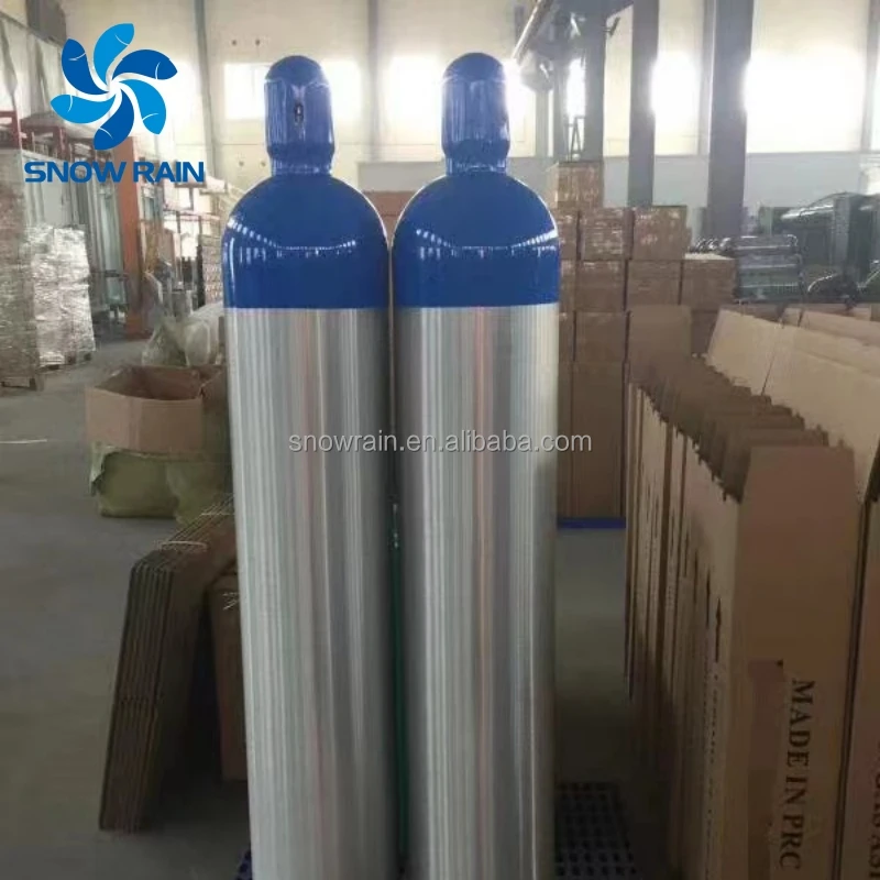 CE DOT Aluminium 50 L Oxygen Cylinder Oxygen Tank Aluminium 12l Medical Oxygen Cylinder