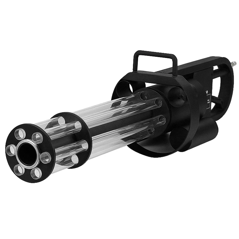 SHTX New Model Rotate gatling LED Co2 Gun RGB 3in1 Jet Cannon Night Club Gun Co2 Cryo Machine Special Effect Jet Gatling Gun