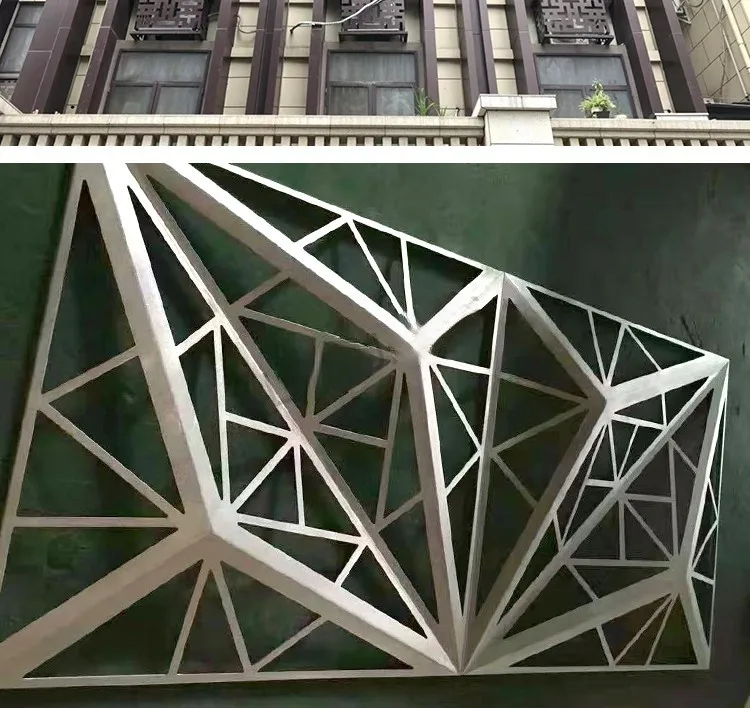 3D Design With Laser Cut Aluminum Decorative Facade Wall Panel