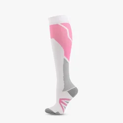 Adult Youth  Colorful Knee High Compression Socks Training Sports Running Tennis Sport Graduated Compression Running Socks
