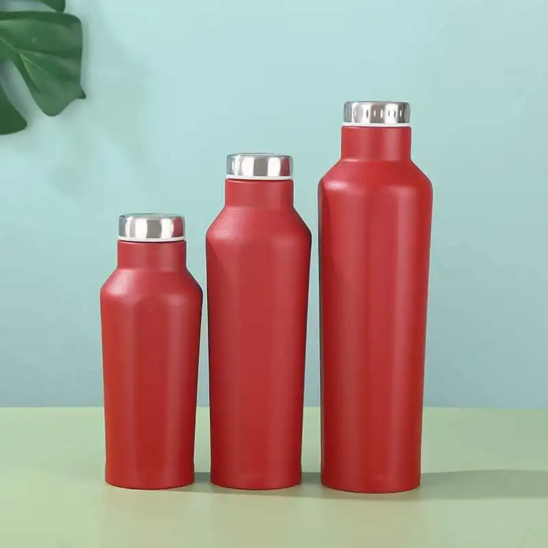 2022 new 350/500/700ml Double Wall Insulated Stainless Steel Water Bottles with Custom Logo Square Shape Cola Bottle Thermos