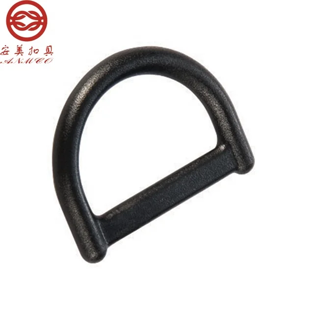 Natural molding simple plastic d ring buckles for bag accessories auxiliary buckle