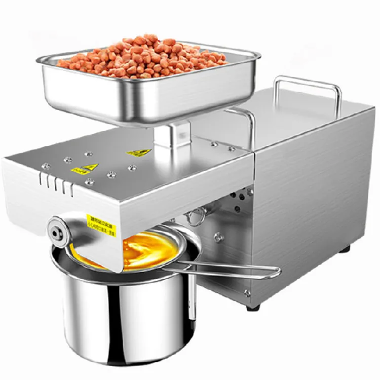 Squeezing oil yield of 98% rapid essential castor arachide 5-7 kg/h oil pressing machine