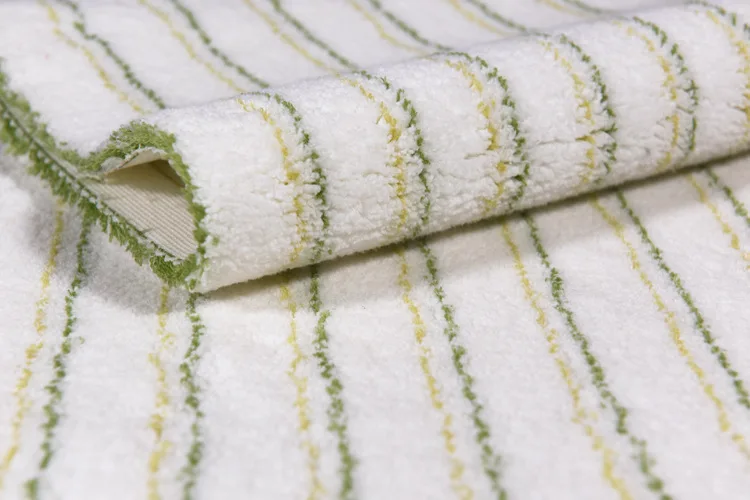 White Yellow and green double stripe Roller brush Fabric Fine D polyester superfine fiber paint brush cloth