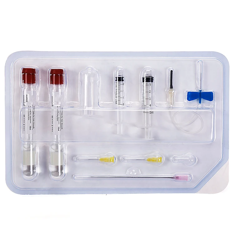 Medical sterile disposable blood collection prp tube set with gel anticoagulant and biotin