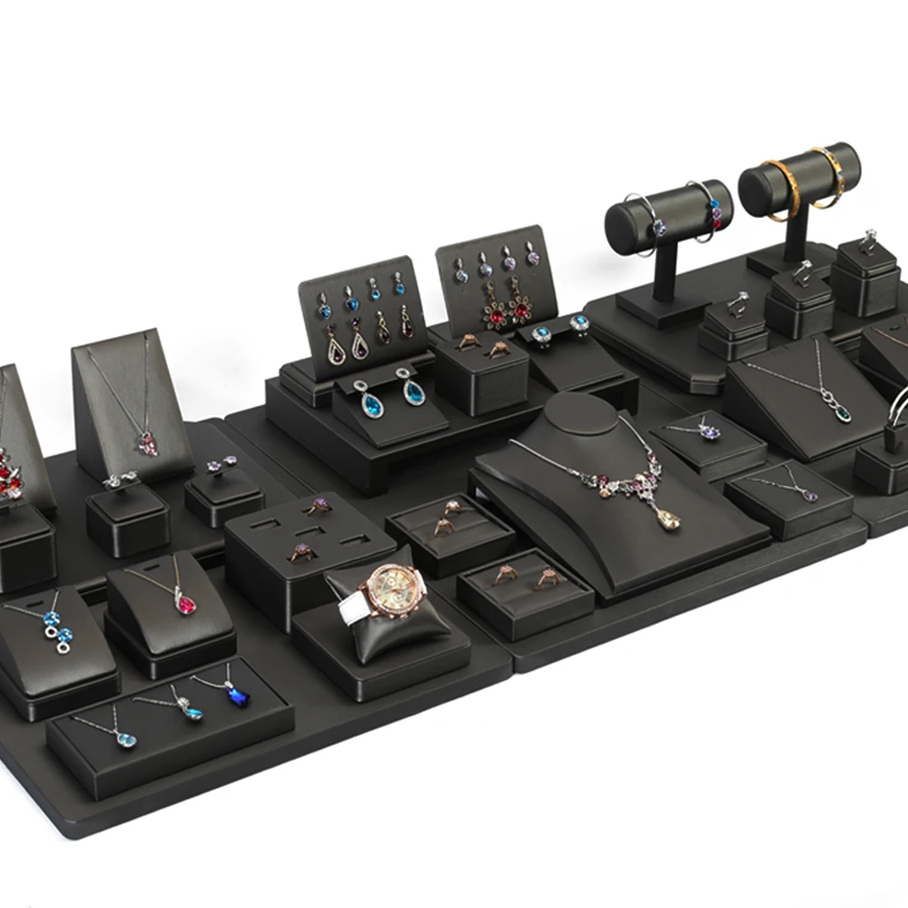 DIGU Luxury jewelry display set custom variety rings pendants bracelet Jewelry display tray display props sets