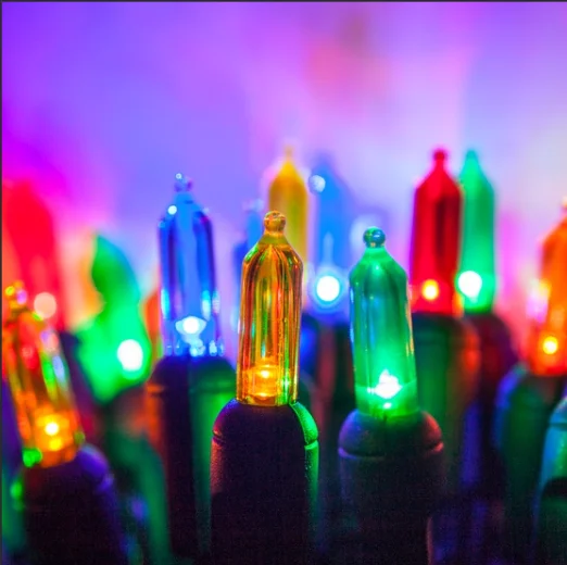 UL Multi  T5 LED Faceted Christmas Mini Light tree String lights