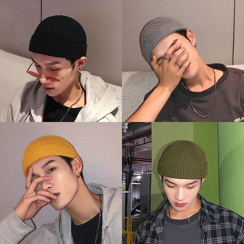 Custom jacquard Skull Fleece Ski Cap Embroidery Skully Wool Slouchy Warm Beanie Custom Winter Hat