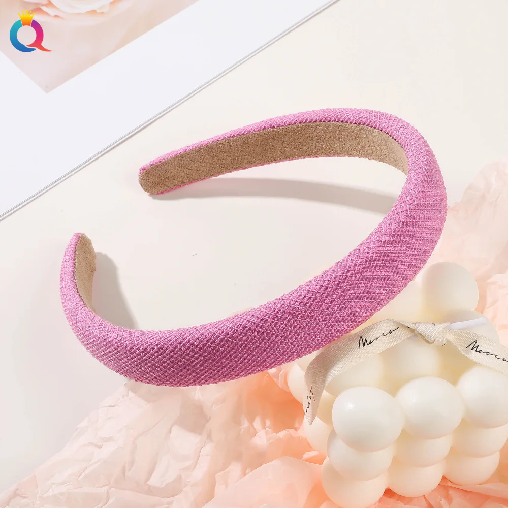 QIYUE Plaid High Skull Headband Washing Face Hairpin Hair Accessories
