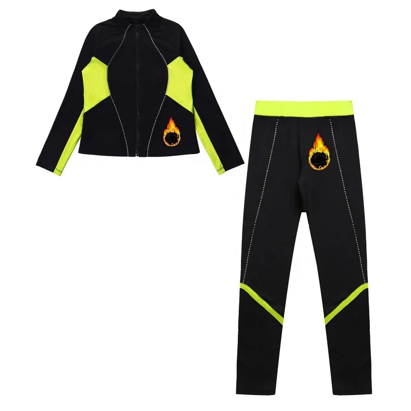 6-16 Kids Training Dancewear Girls Fleece Stage Dance Costume Performance Wear Figure Skating Gymnastics Clothing Leotards