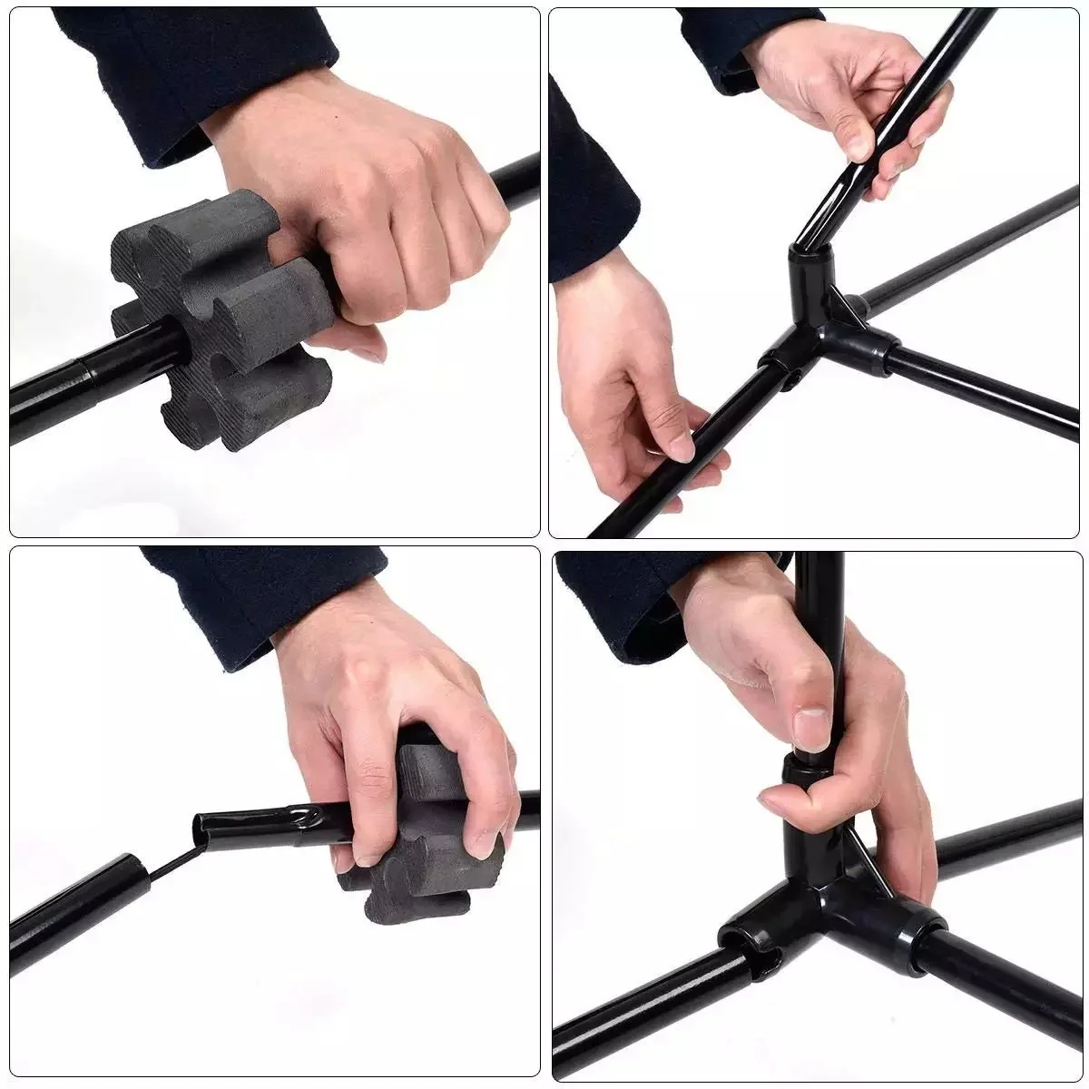 Adjustable Steel Tube Tennis Net Rack Badminton Net Rack Set Portable Outdoor and Indoor Sports Training Equipment