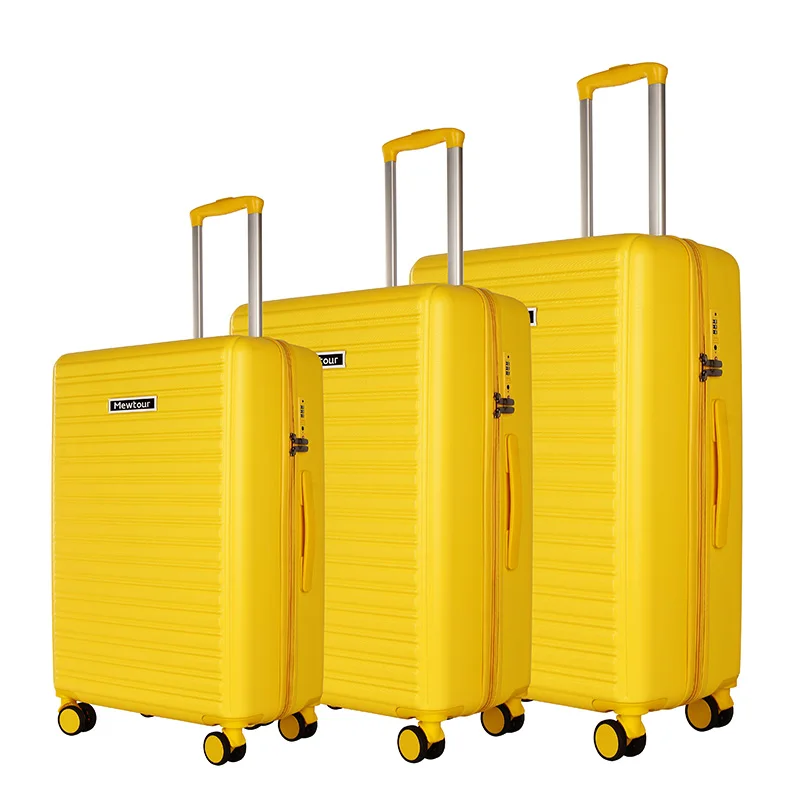 Factory OEM 4 PCS ABS Suitcase Set Travel 20 24 28 inch Hard Luggage Set Rolling Luggage on Wheels