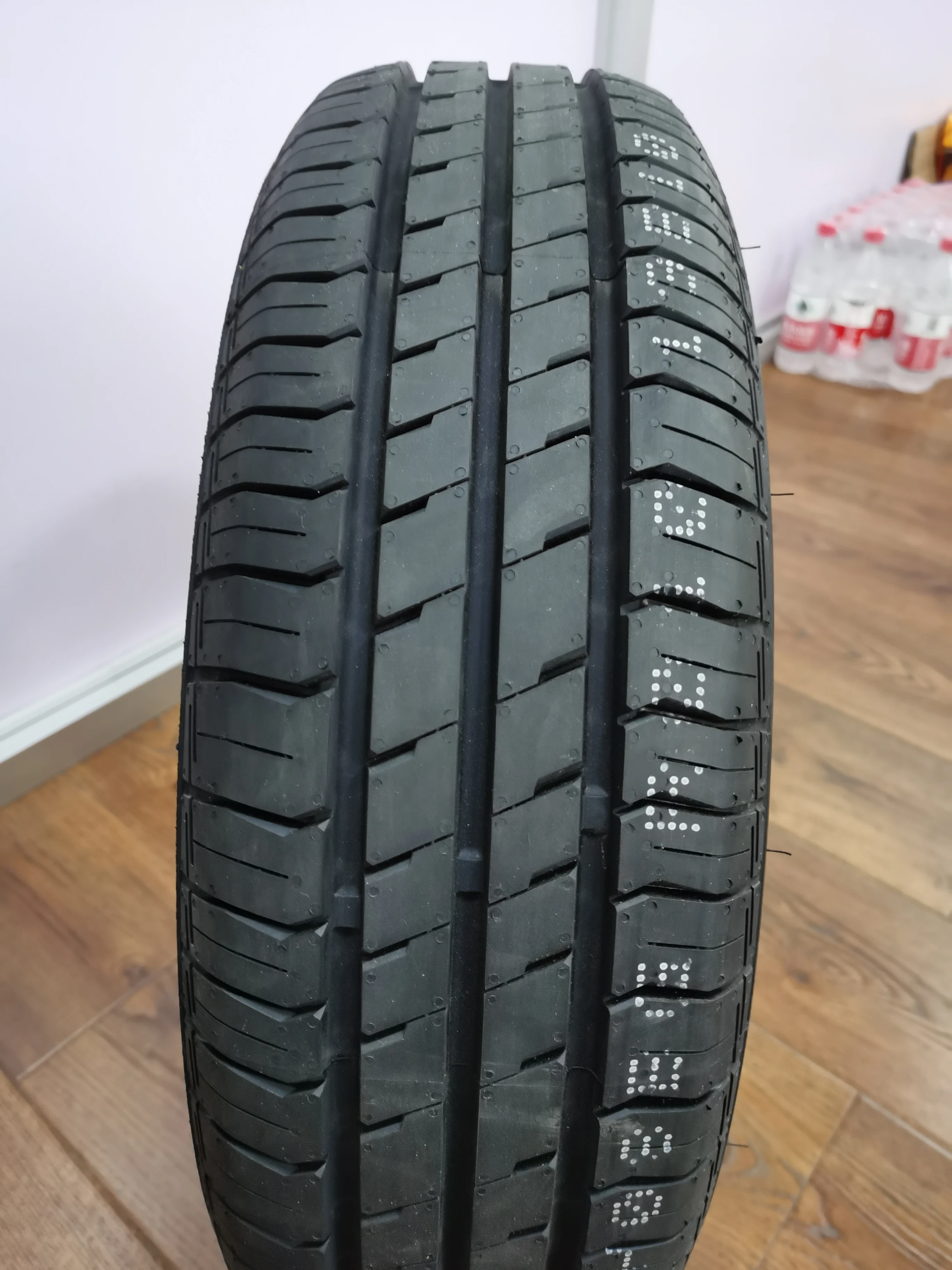 Trailer Tire and Wheel 4.80 x 12 B/5-Hole - White Pinstripe Spoke Rim