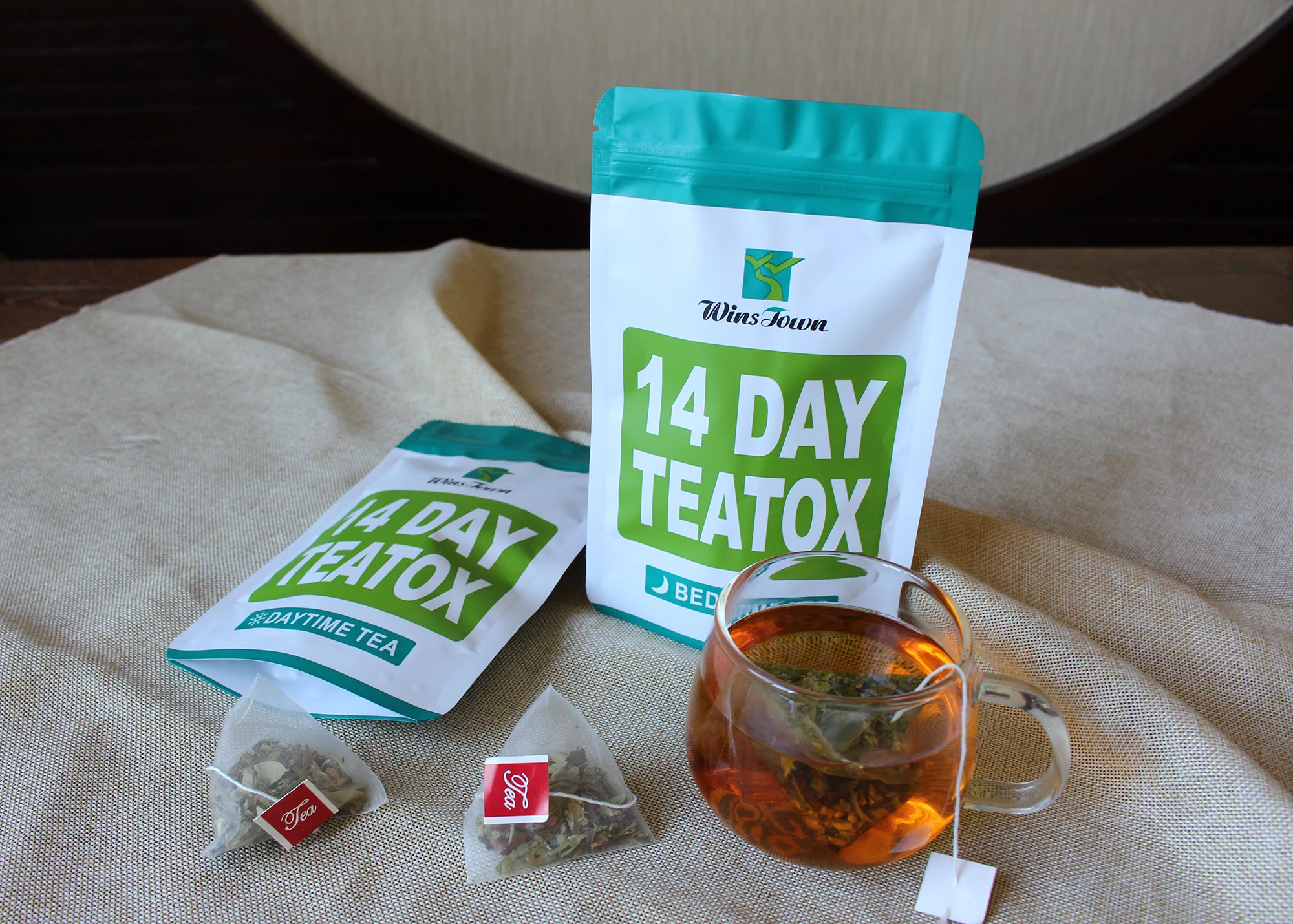 WinsTown bootea teatox tea 14-дневный утренний чай для детоксикации быстрого тонкого цветочного чая