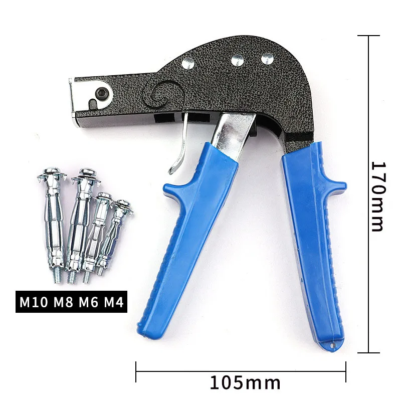 NEOBRISKEN 72 piece hollow gecko gun Semi-automatic riveting gun set household rivet gun set Woodworking tool other tool