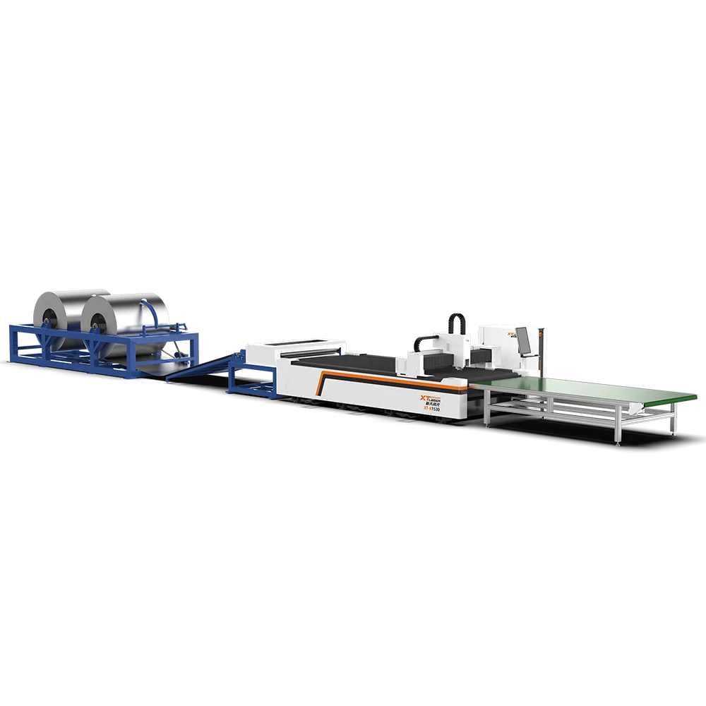 Automated Production Line 3015 Metal Laser Sheet Slitting Cutting Machine for Steel Plate Coil Steel with Recoiler Decoiler