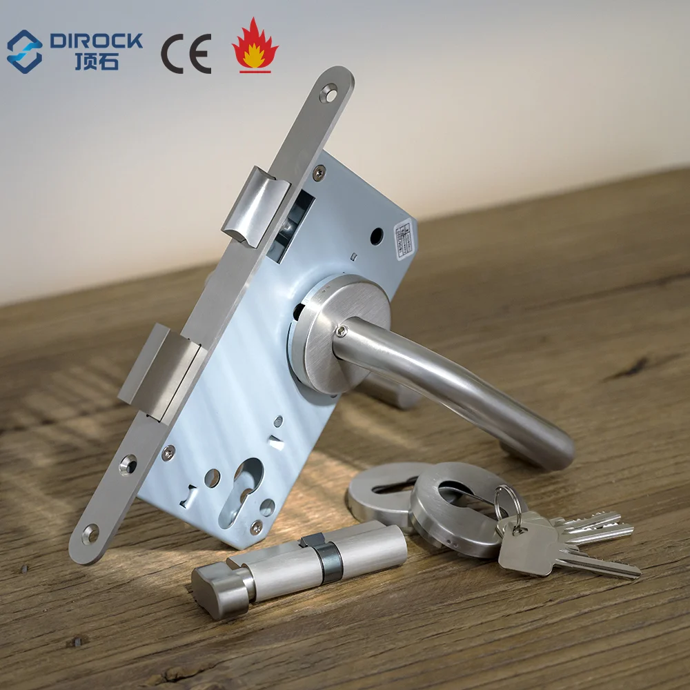 High Quality Euro Sash Mortice Lockset Mortise Bodies to ce/ Fire Door Lock lockbody 55*72/ Stainless Steel Mortise Door Lock