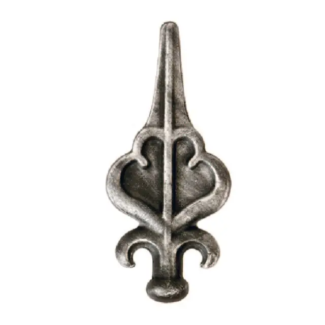 Hot wrought iron cast aluminum spear heads fence gates components best quality