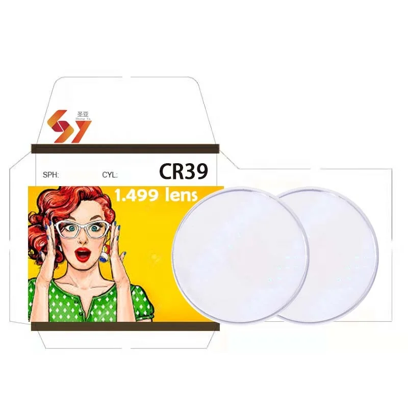 1.499 CR39 lenses ophthalmic 1.56 1.61 1.67 1.74 manufacturers spectacle lentes opticos optic optical Cr 39 Uc lenses lens