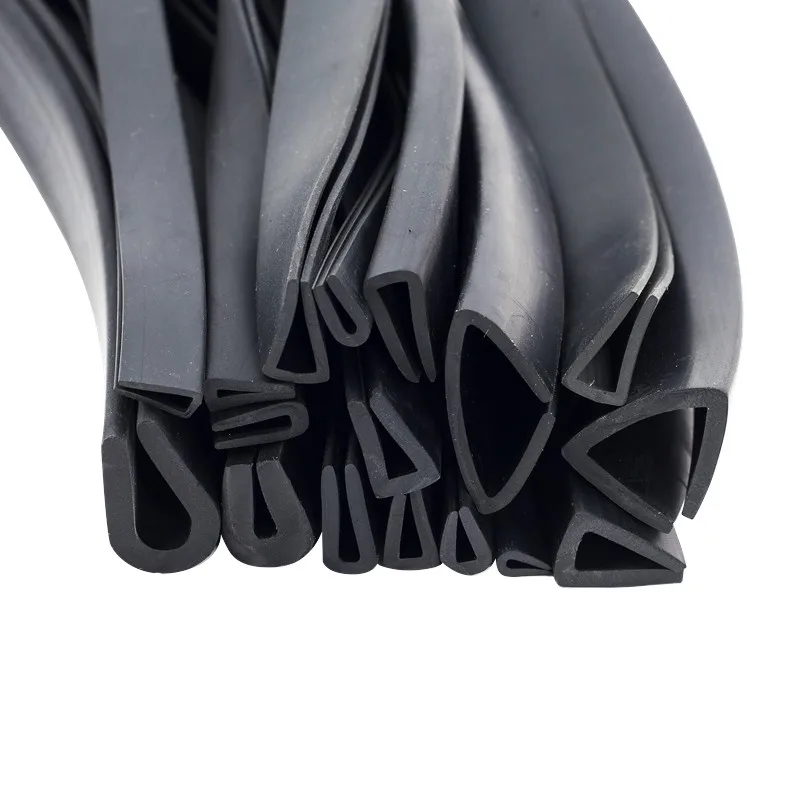 U-shaped rubber edge strip bumper strip steel plate/glass edge sealing strip