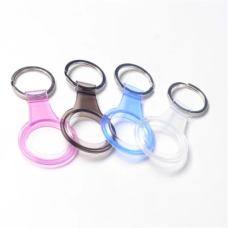 Transparent TPU All-Inclusive Anti-Lost Tracker Case For Iphone Locator Airtag Case All-Inclusive Silicone Keychain