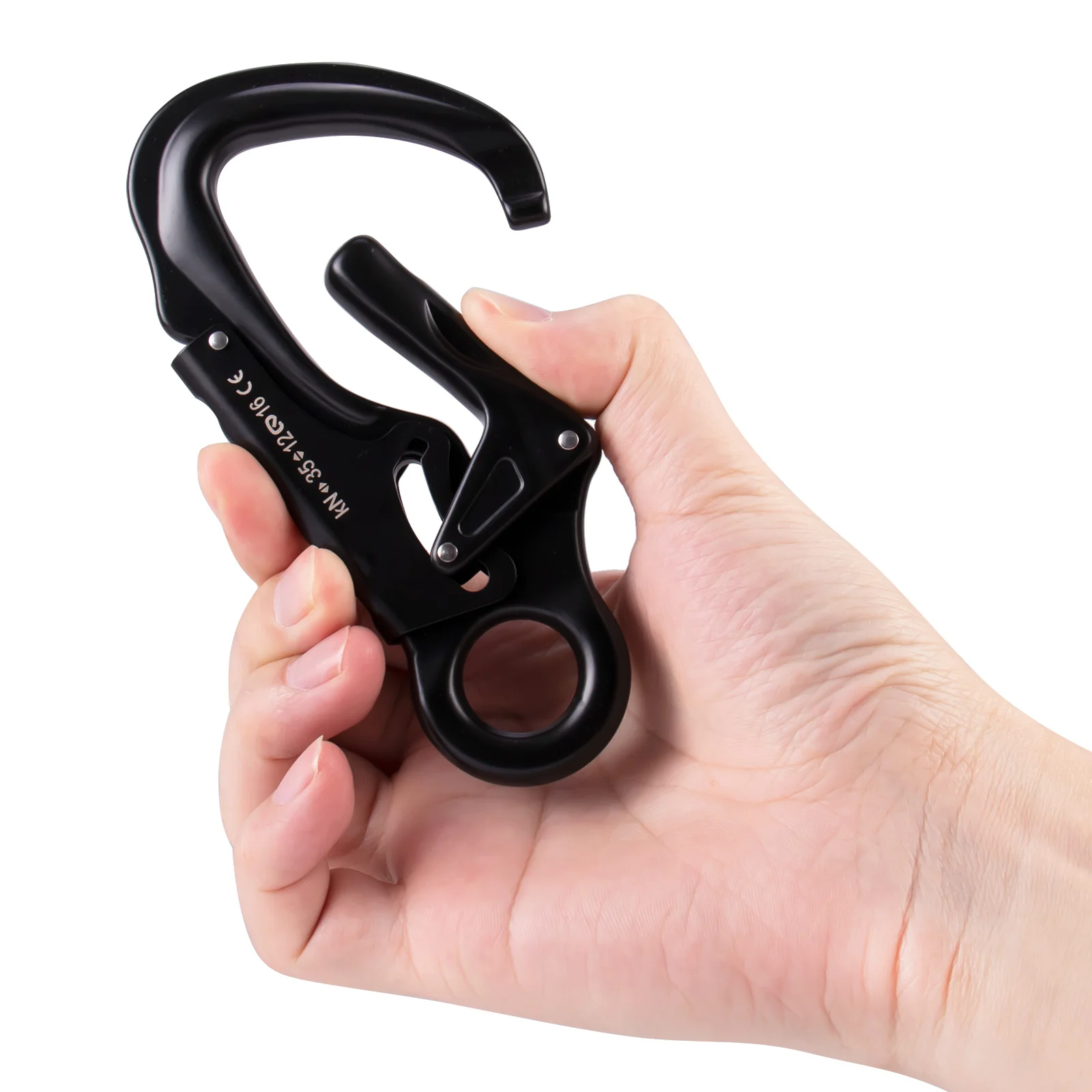 Custom Logo Snap Hook Auto Lock Safety Large Seat Belt Double Hook Spring Safety Hook Provides Protection