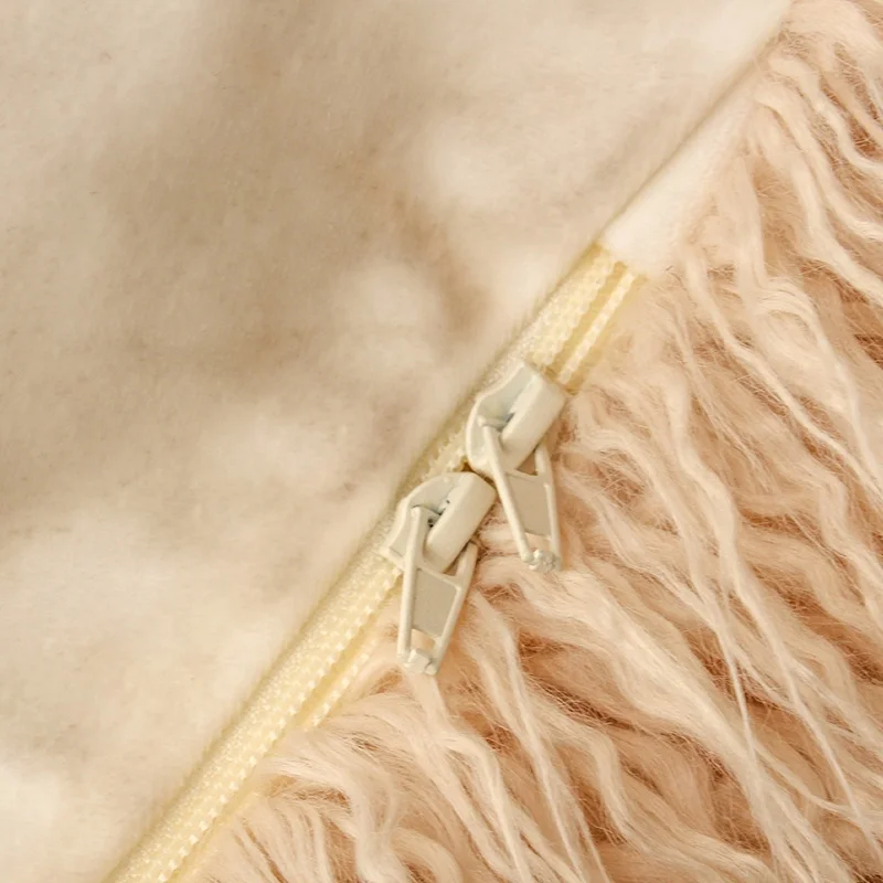 Factory custom pink fur fluffy floor bean bag sofa oval lazy bean bag fillers feel comfortable