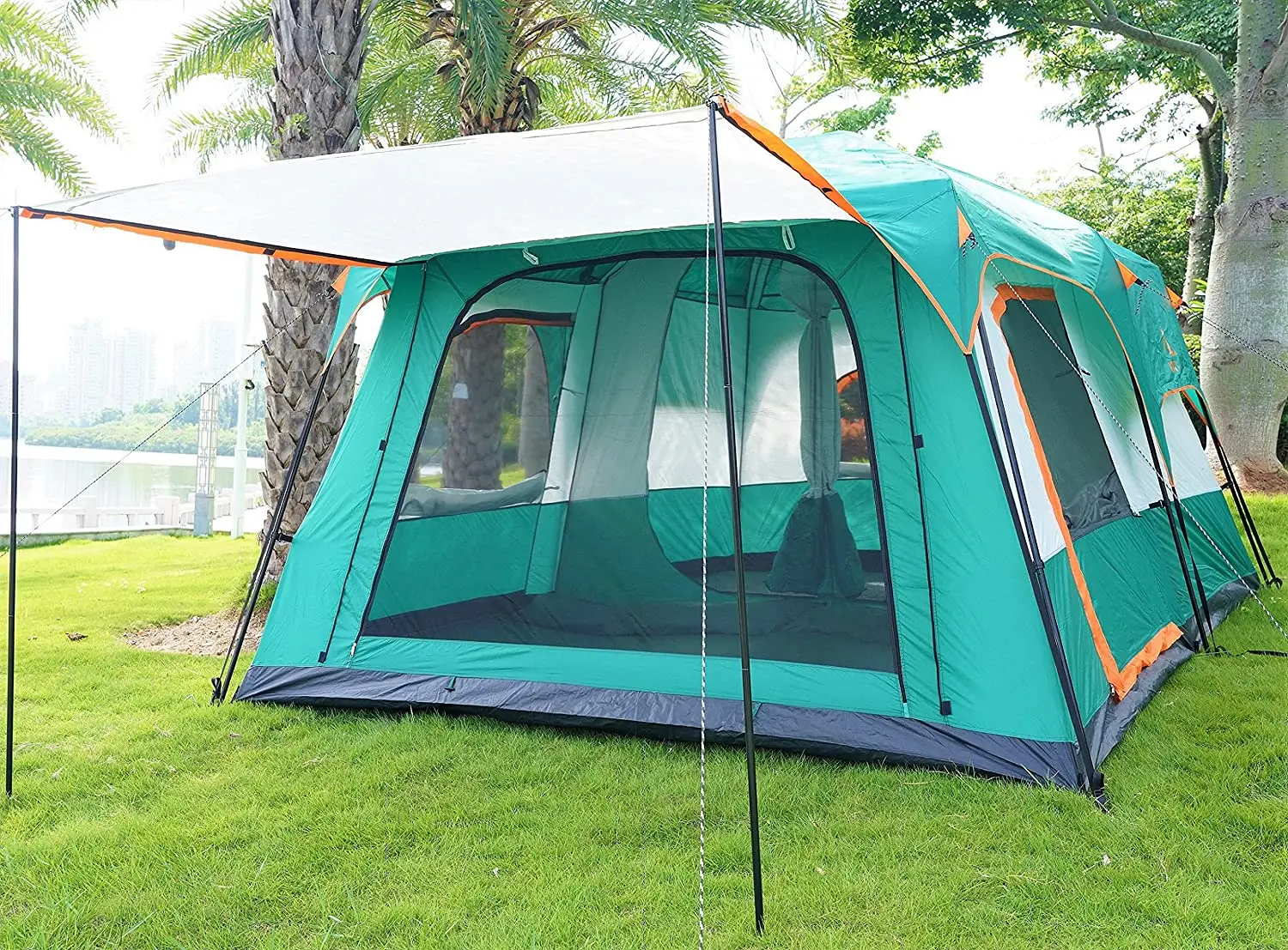 High quality best affordable luxury outdoor big family heavy duty folding camping tent price tents for camping