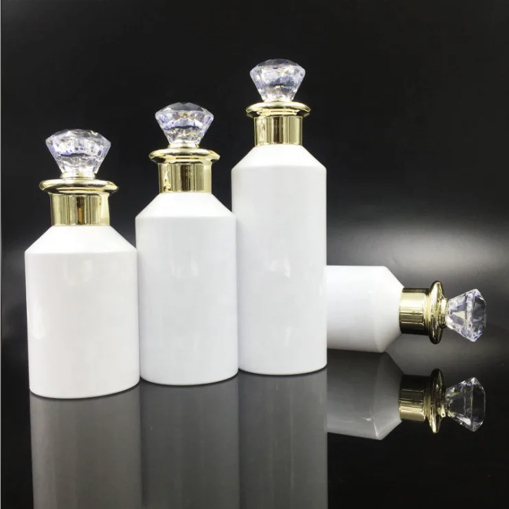 100ml 150ml 200ml 250ml 300ml 400ml 500ml High End PET Bottle with Acrylic Lid big volume bottle shampoo Bottle